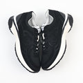 Chanel Black Fabric and Suede CC Sneakers