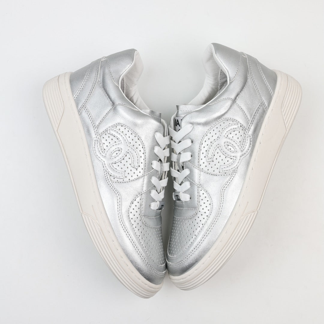 Chanel Cruise 2022/23 Fabric & Laminated Sneakers