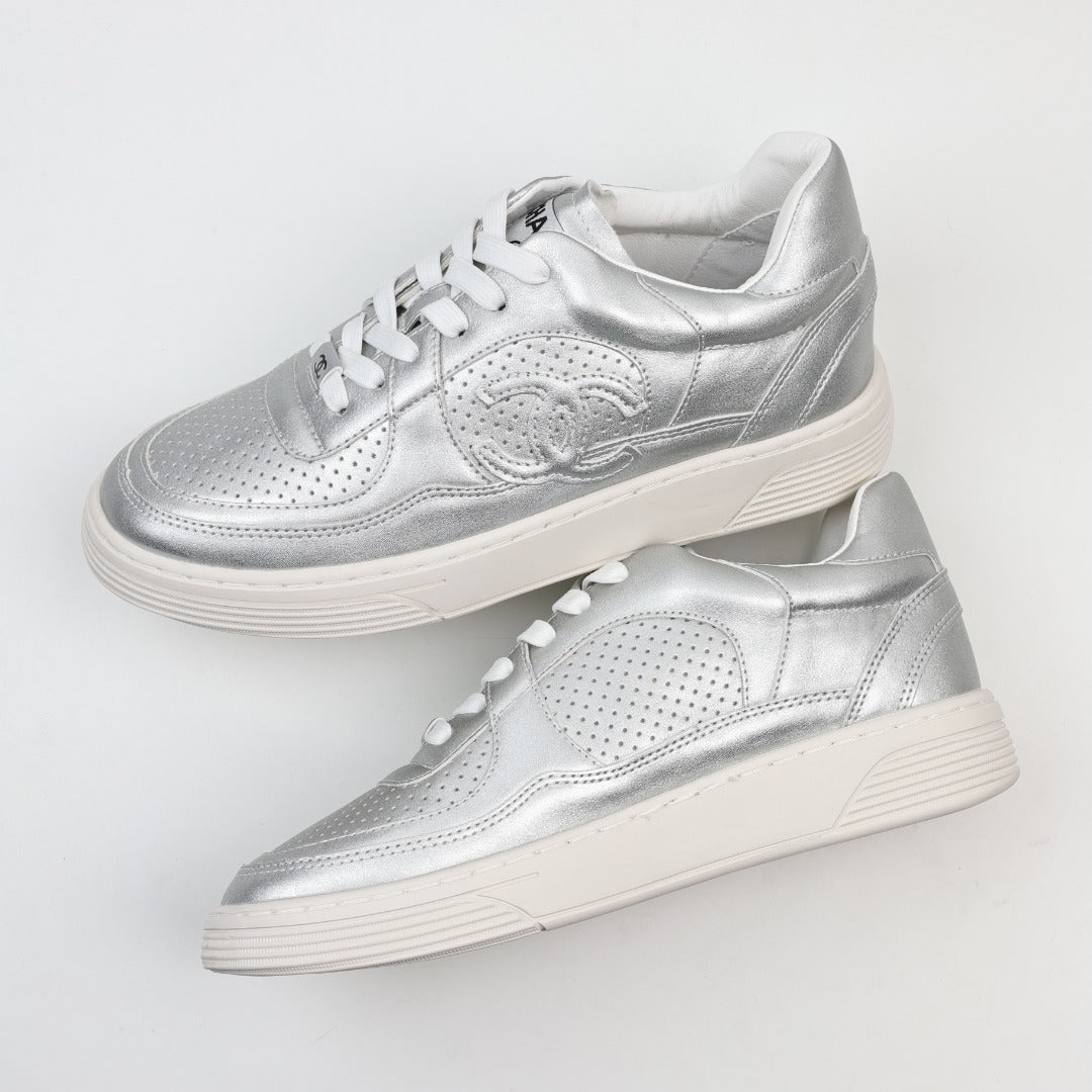 Chanel Cruise 2022/23 Fabric & Laminated Sneakers