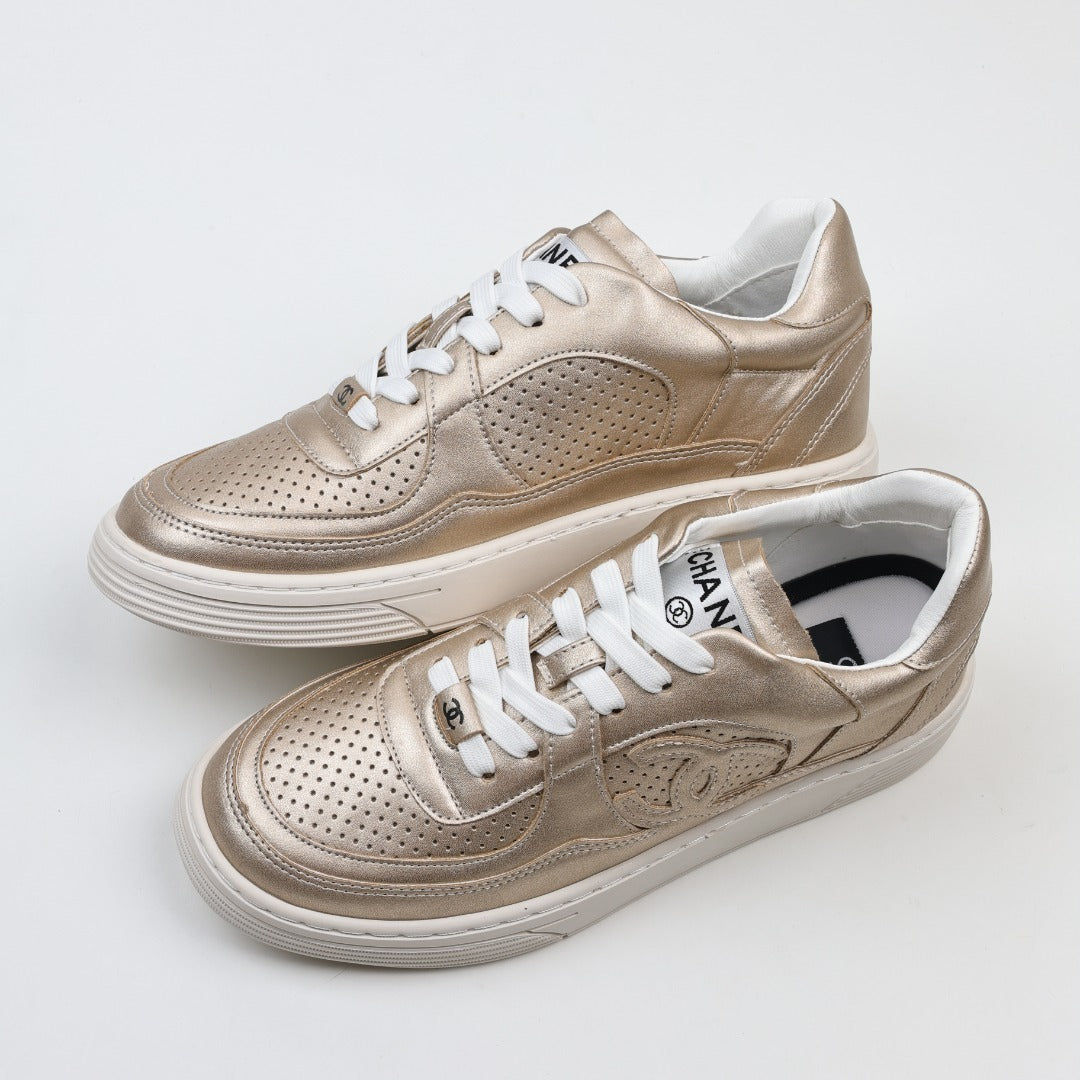 Chanel Cruise 2022/23 Fabric & Laminated Sneakers