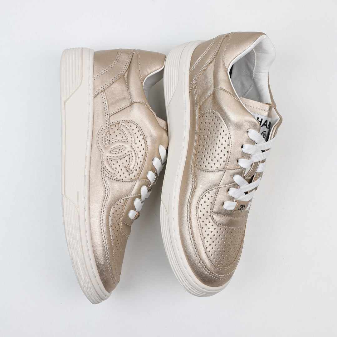 Chanel Cruise 2022/23 Fabric & Laminated Sneakers