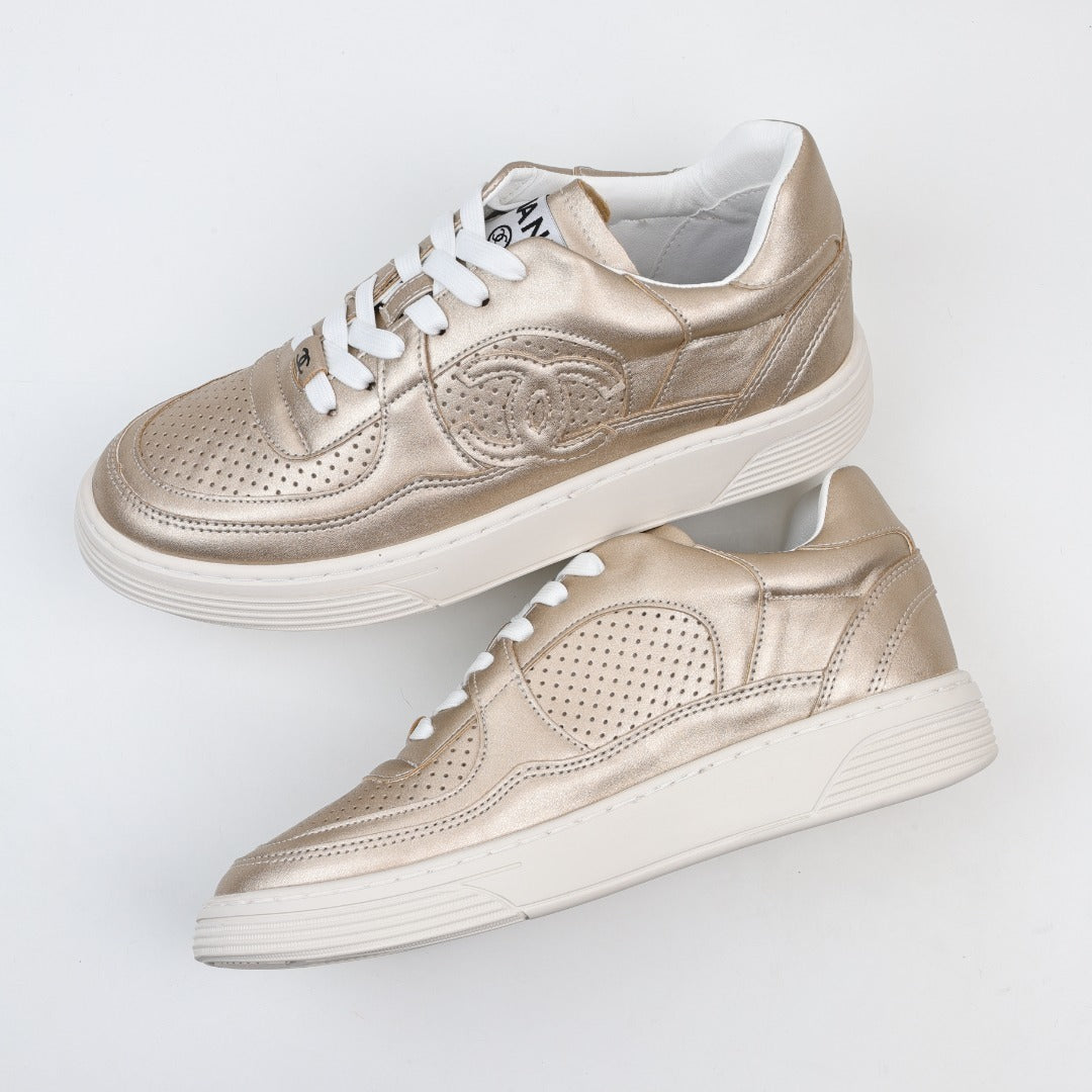 Chanel Cruise 2022/23 Fabric & Laminated Sneakers