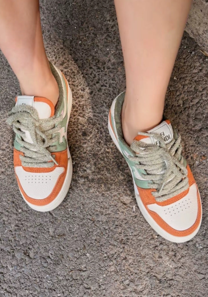 Fendi Match Low-Cut Sneakers