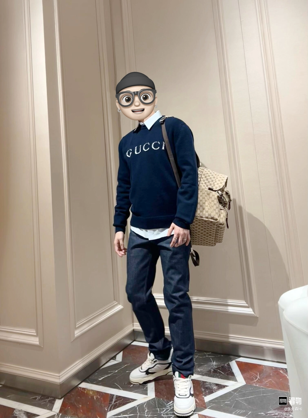 Gucci Re-Web Leather Sneakers Low-Top