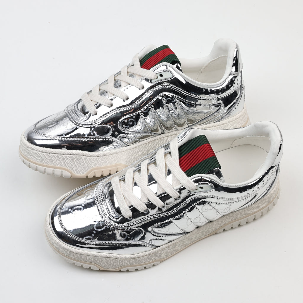 Gucci Re-Web Leather Sneakers Low-Top