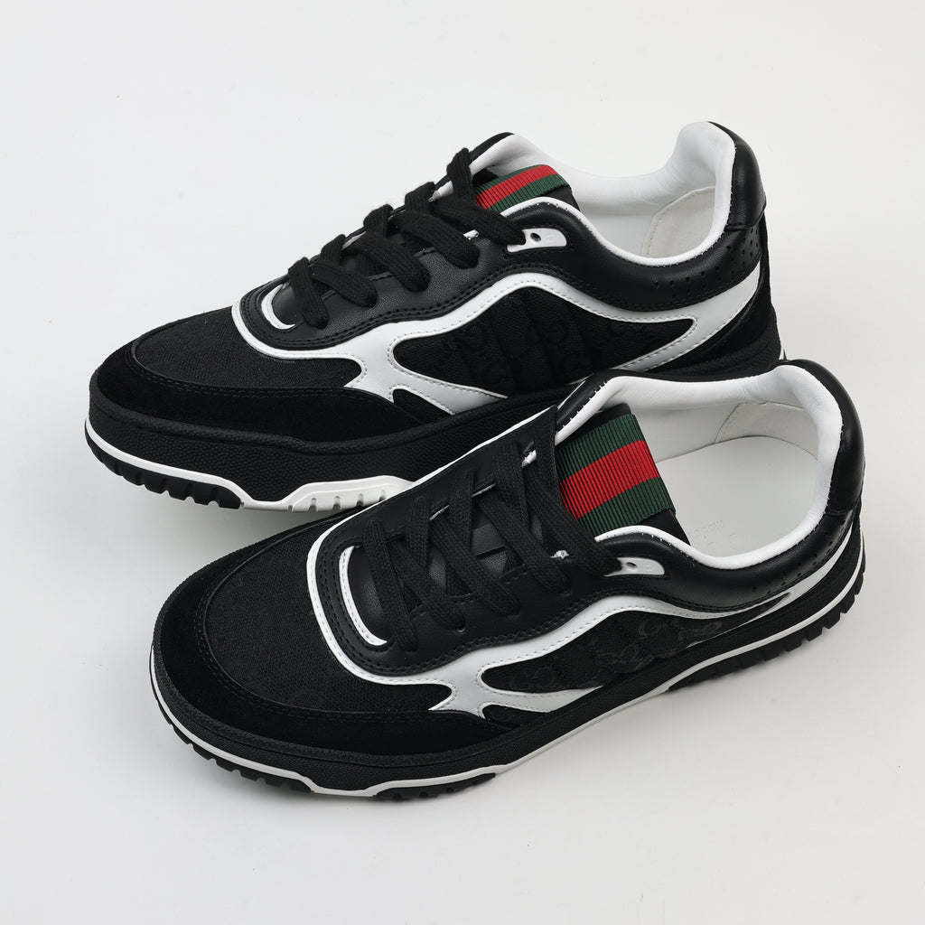 Gucci Re-Web Leather Sneakers Low-Top