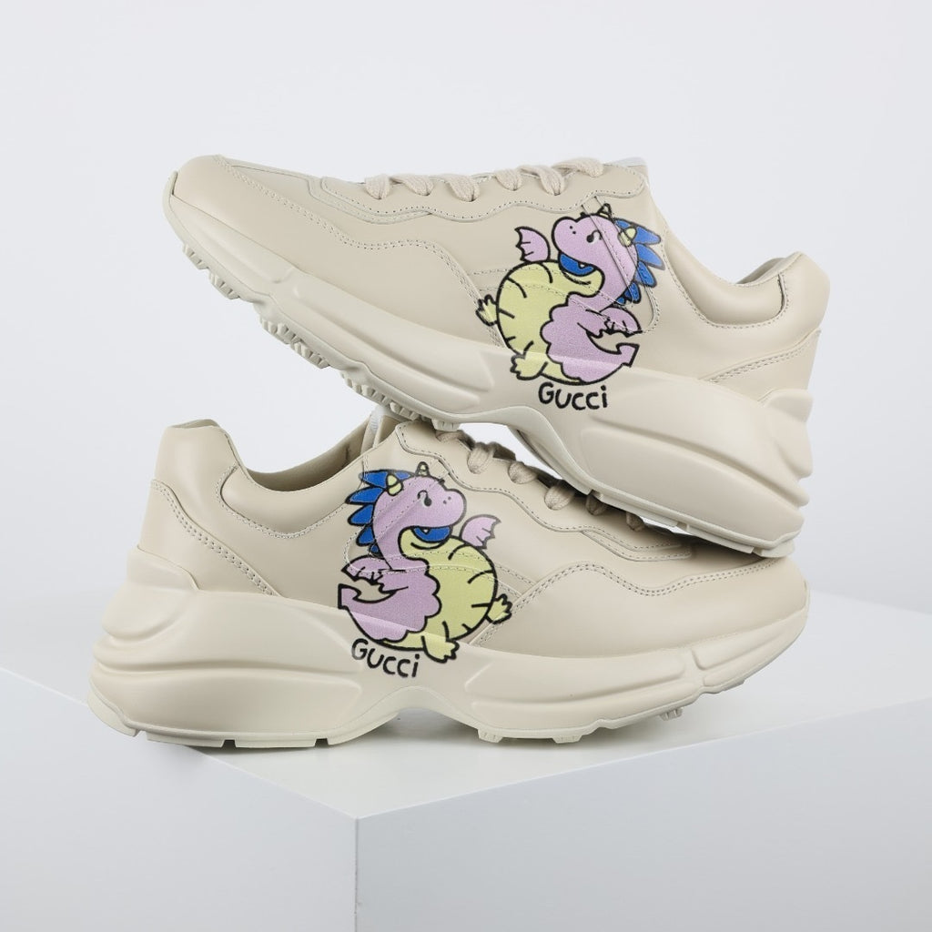 Gucci Rhyton Leather Sneakers