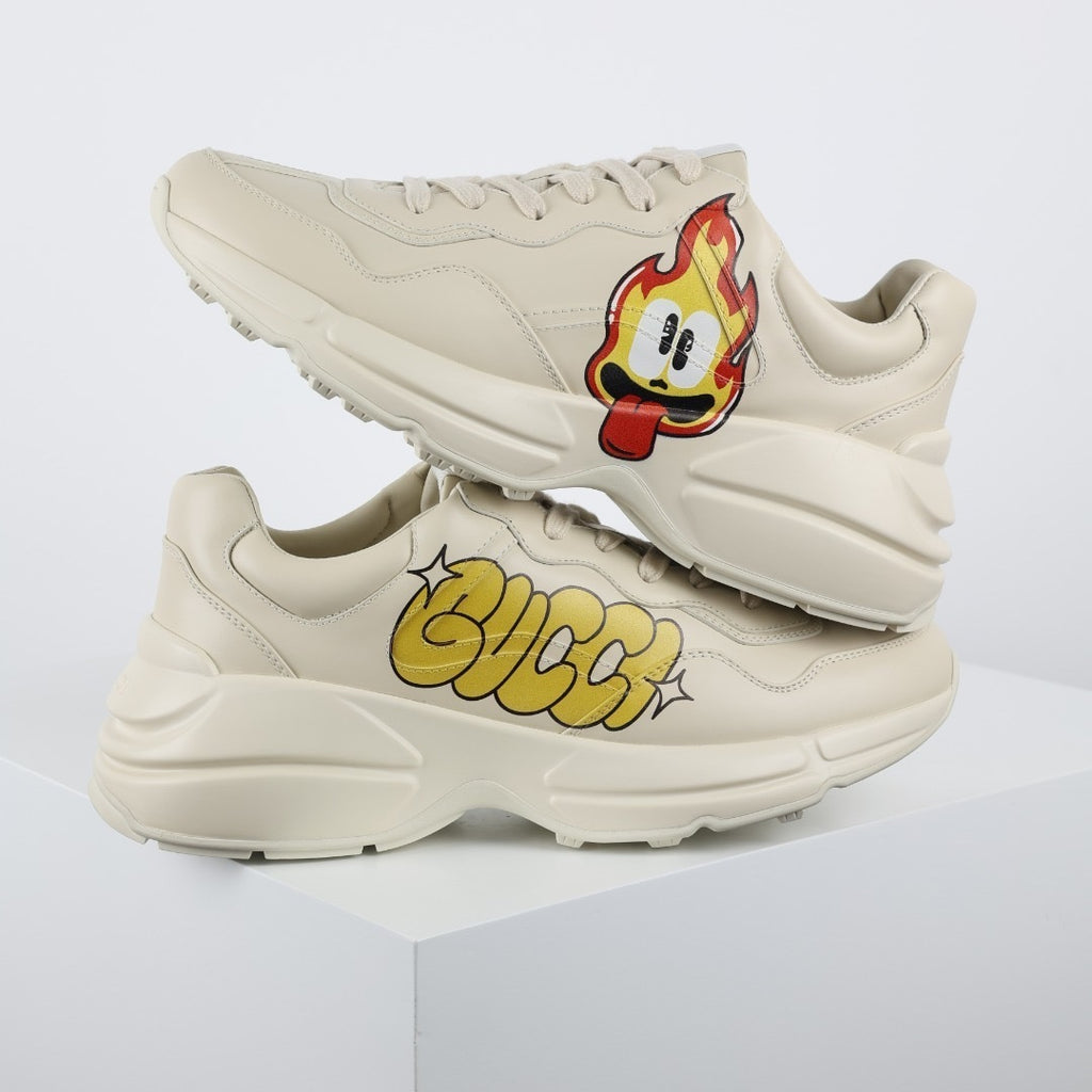 Gucci Rhyton Leather Sneakers