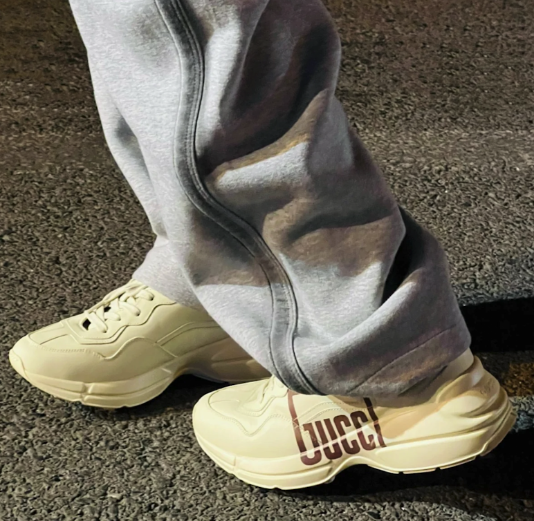 Gucci Rhyton Leather Sneakers