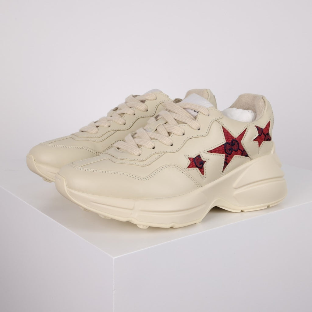 Gucci Rhyton Leather Sneakers