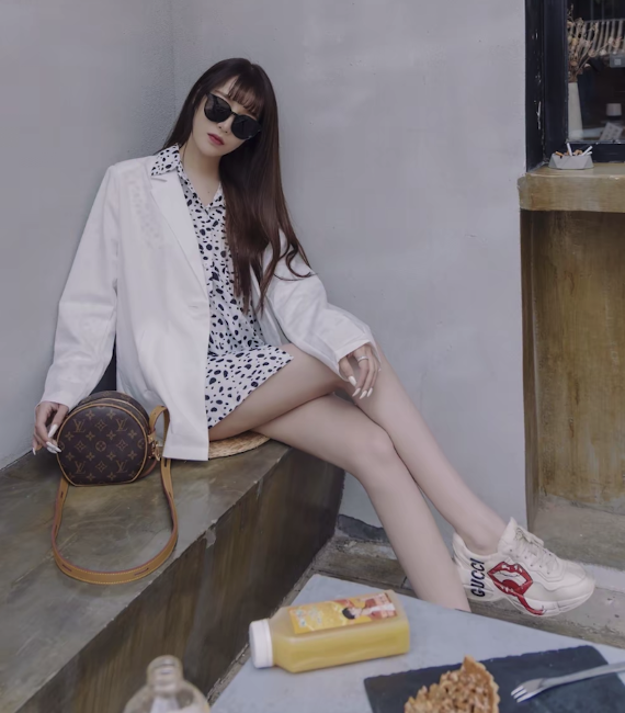 Gucci Rhyton Leather Sneakers