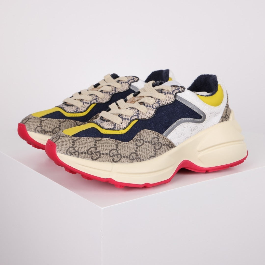 Gucci Rhyton Leather Sneakers