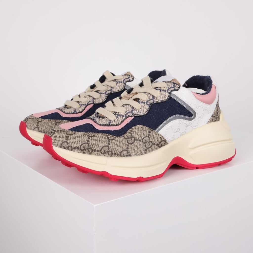 Gucci Rhyton Leather Sneakers