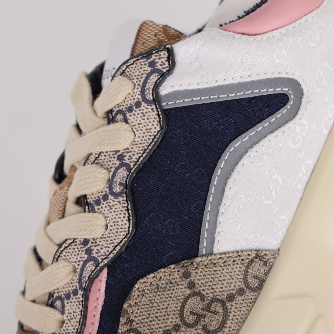 Gucci Rhyton Leather Sneakers