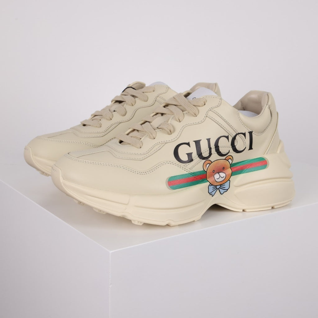 Gucci Rhyton Leather Sneakers