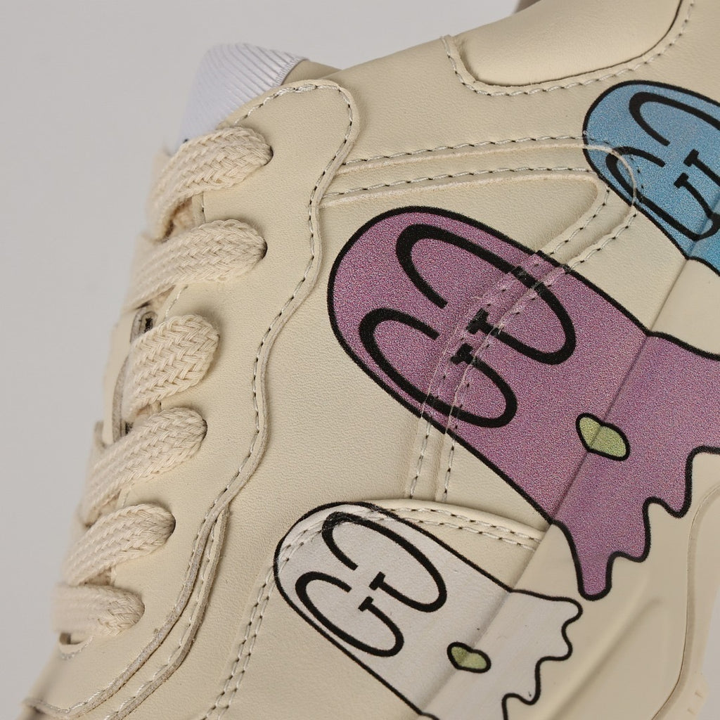 Gucci Rhyton Leather Sneakers