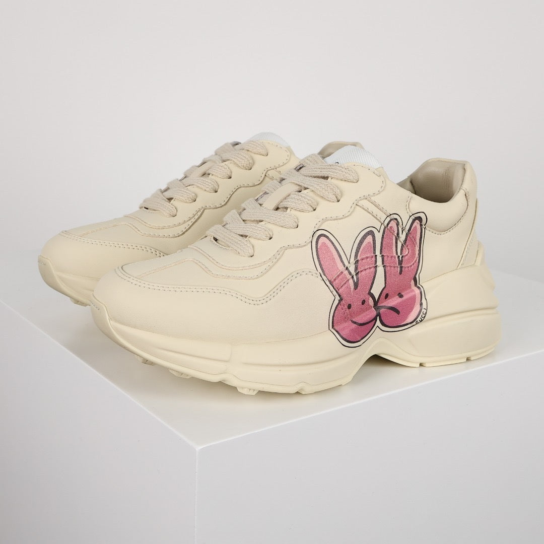 Gucci Rhyton Leather Sneakers