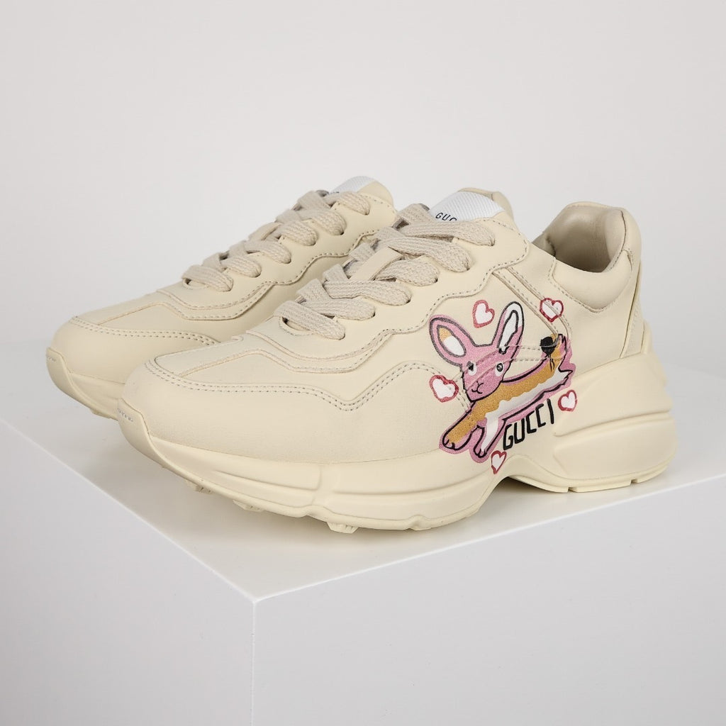 Gucci Rhyton Leather Sneakers