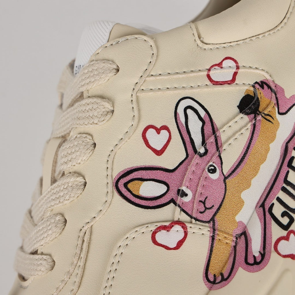 Gucci Rhyton Leather Sneakers