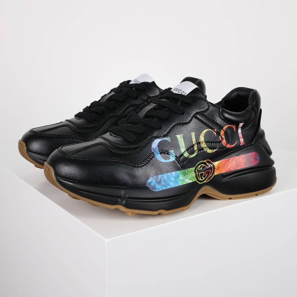 Gucci Rhyton Leather Sneakers