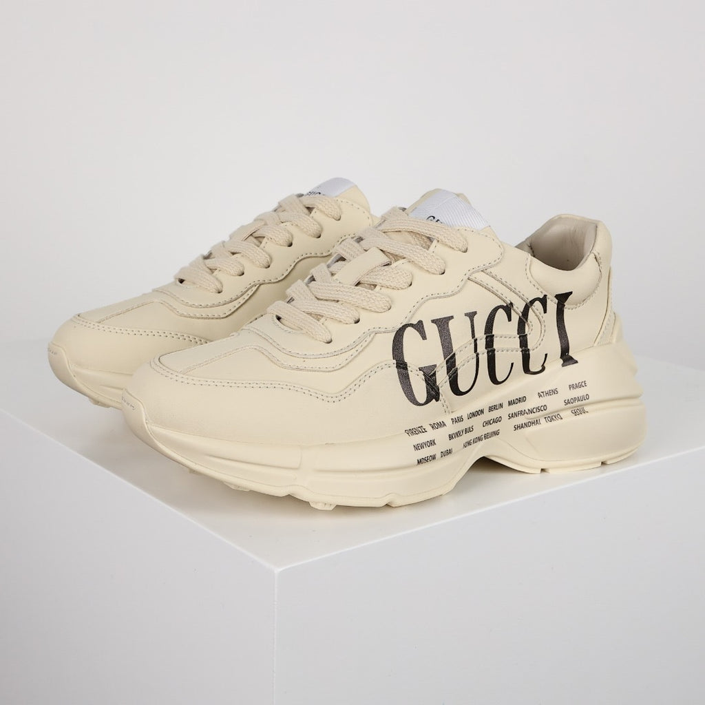 Gucci Rhyton Leather Sneakers