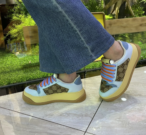 Gucci Screener Thick-Sole Sneakers