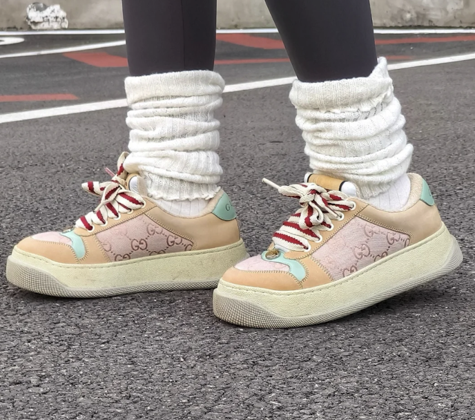 Gucci Screener Thick-Sole Sneakers