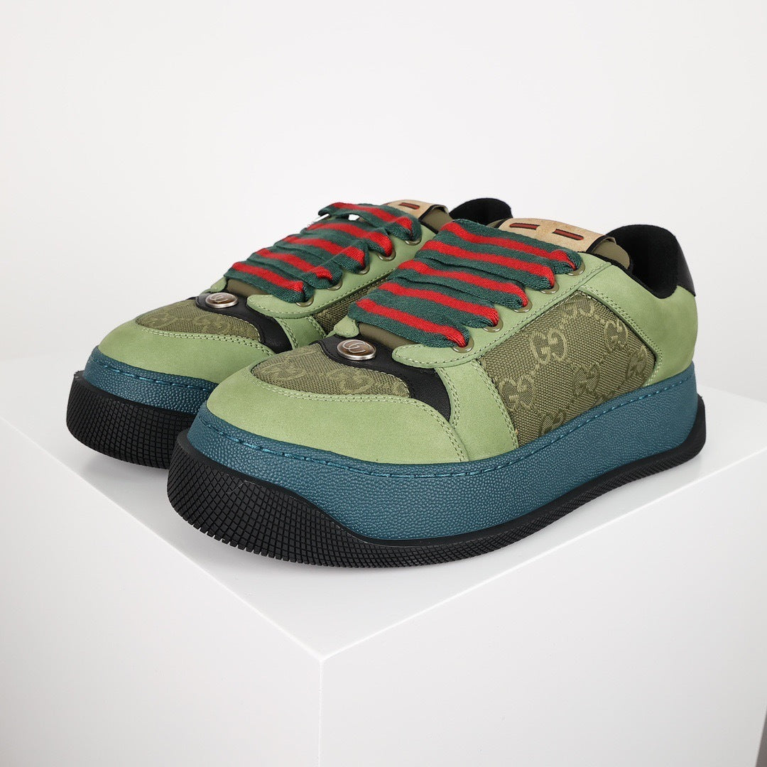 Gucci Screener Thick-Sole Sneakers