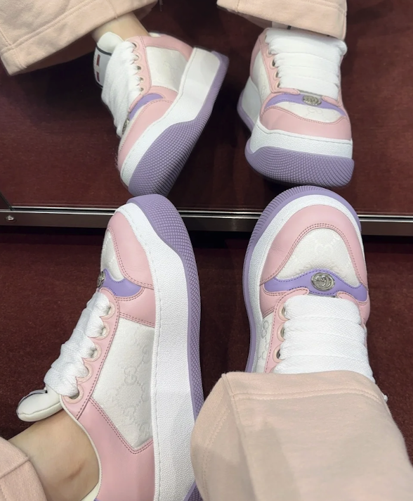 Gucci Screener Thick-Sole Sneakers