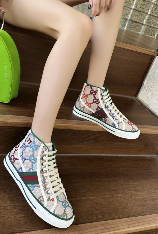 Gucci Tennis 1977 High-Top Sneakers