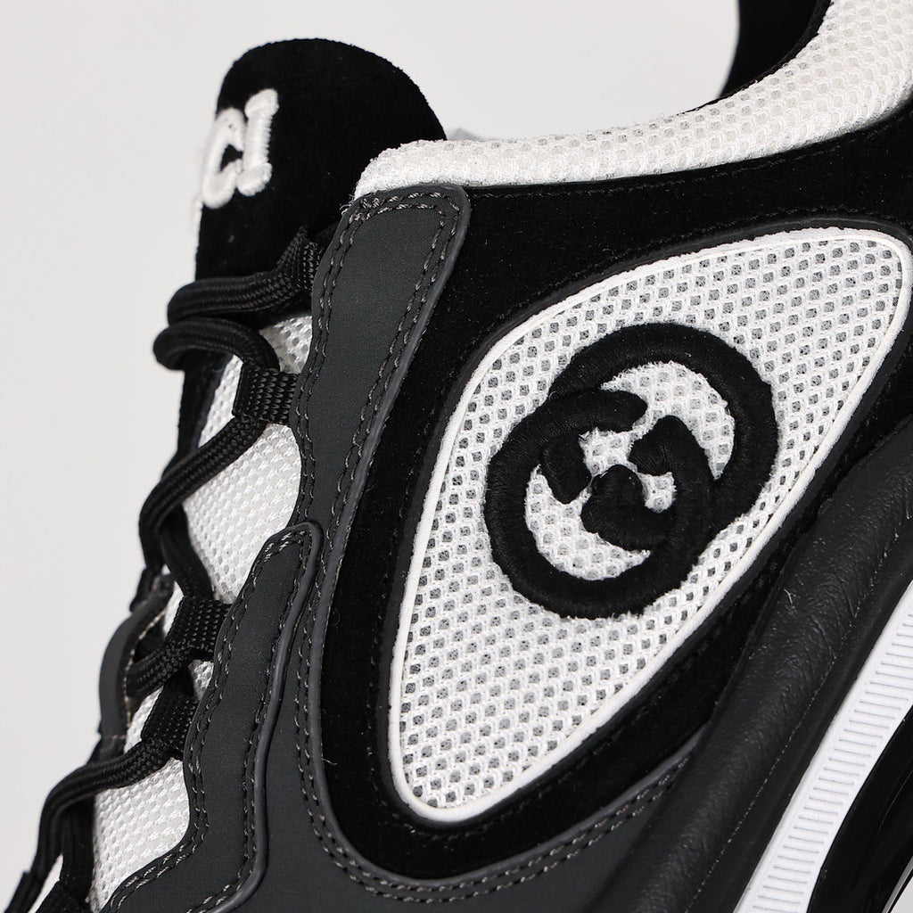 Gucci Run GG Suede and Mesh Sneakers