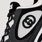 Gucci Run GG Suede and Mesh Sneakers