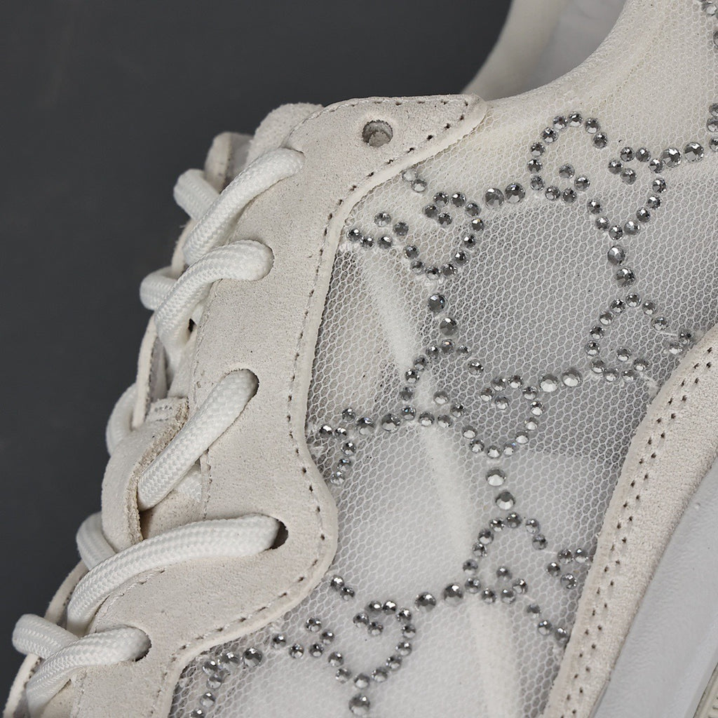Gucci Run GG Suede and Mesh Sneakers