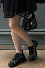 Gucci Run GG Suede and Mesh Sneakers