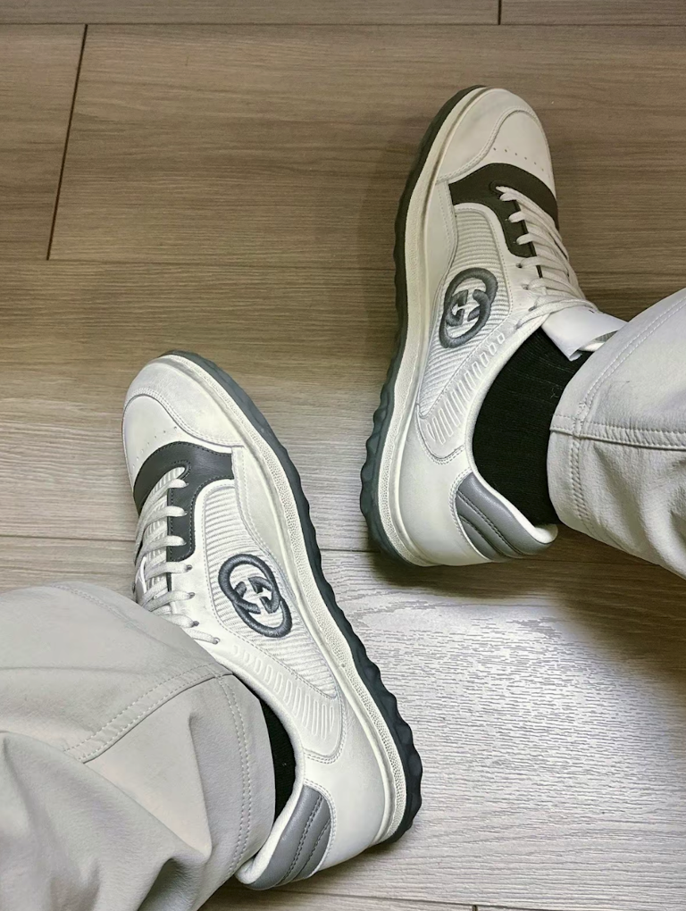 Gucci MAC80 Leather Low-Top Sneakers