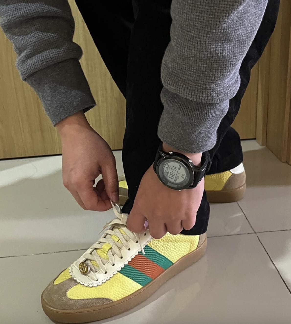 Gucci G74 Web Sneakers