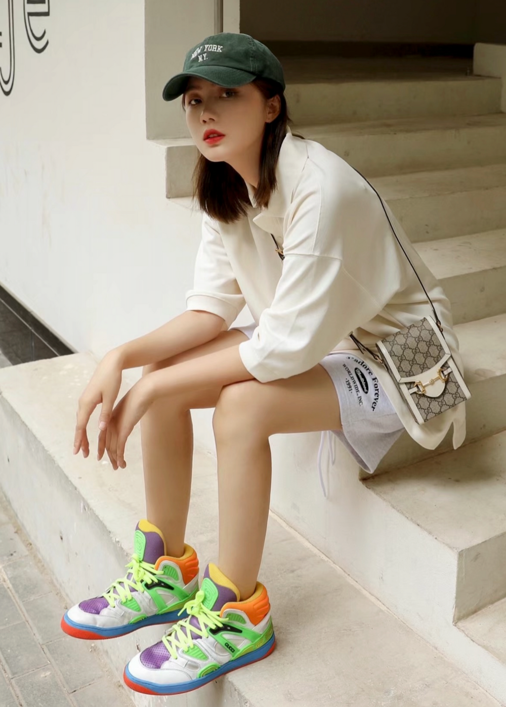 Gucci Basket High-Top Sneakers