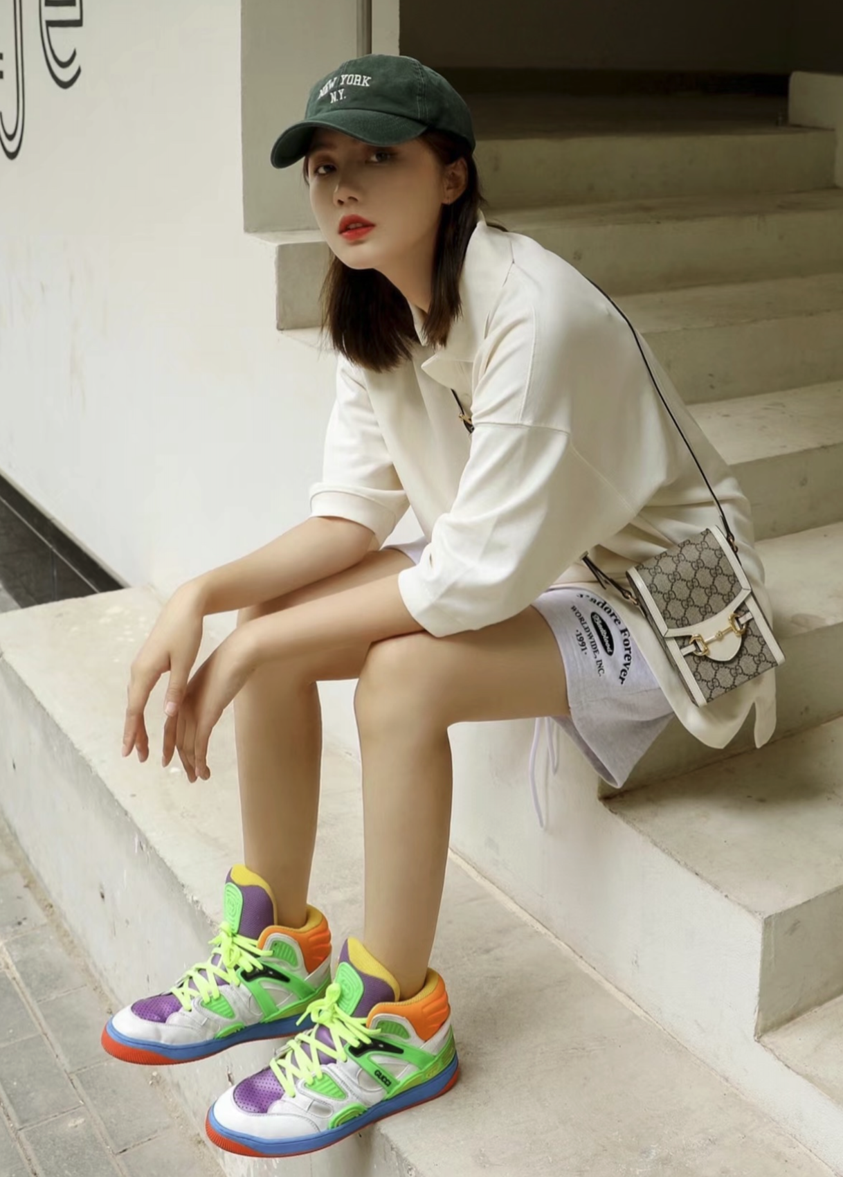 Gucci Basket High-Top Sneakers