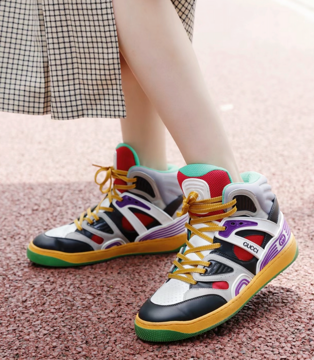 Gucci Basket High-Top Sneakers