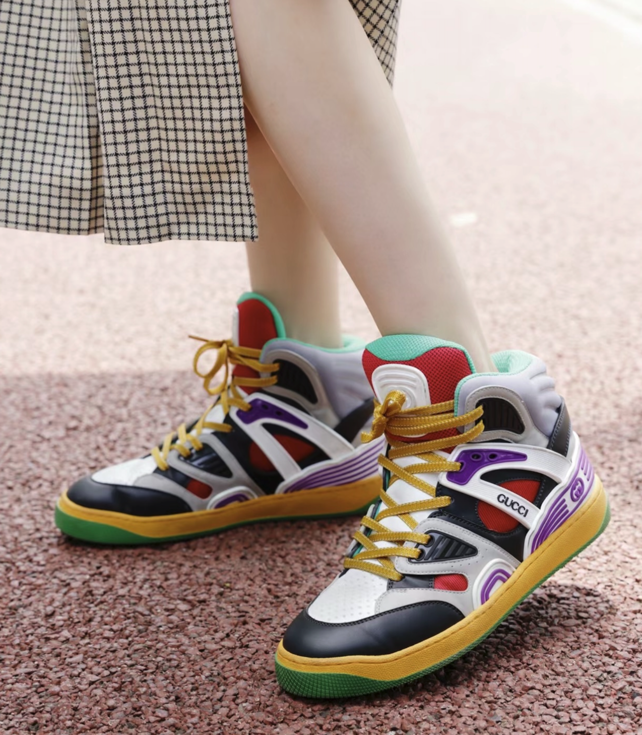 Gucci Basket High-Top Sneakers