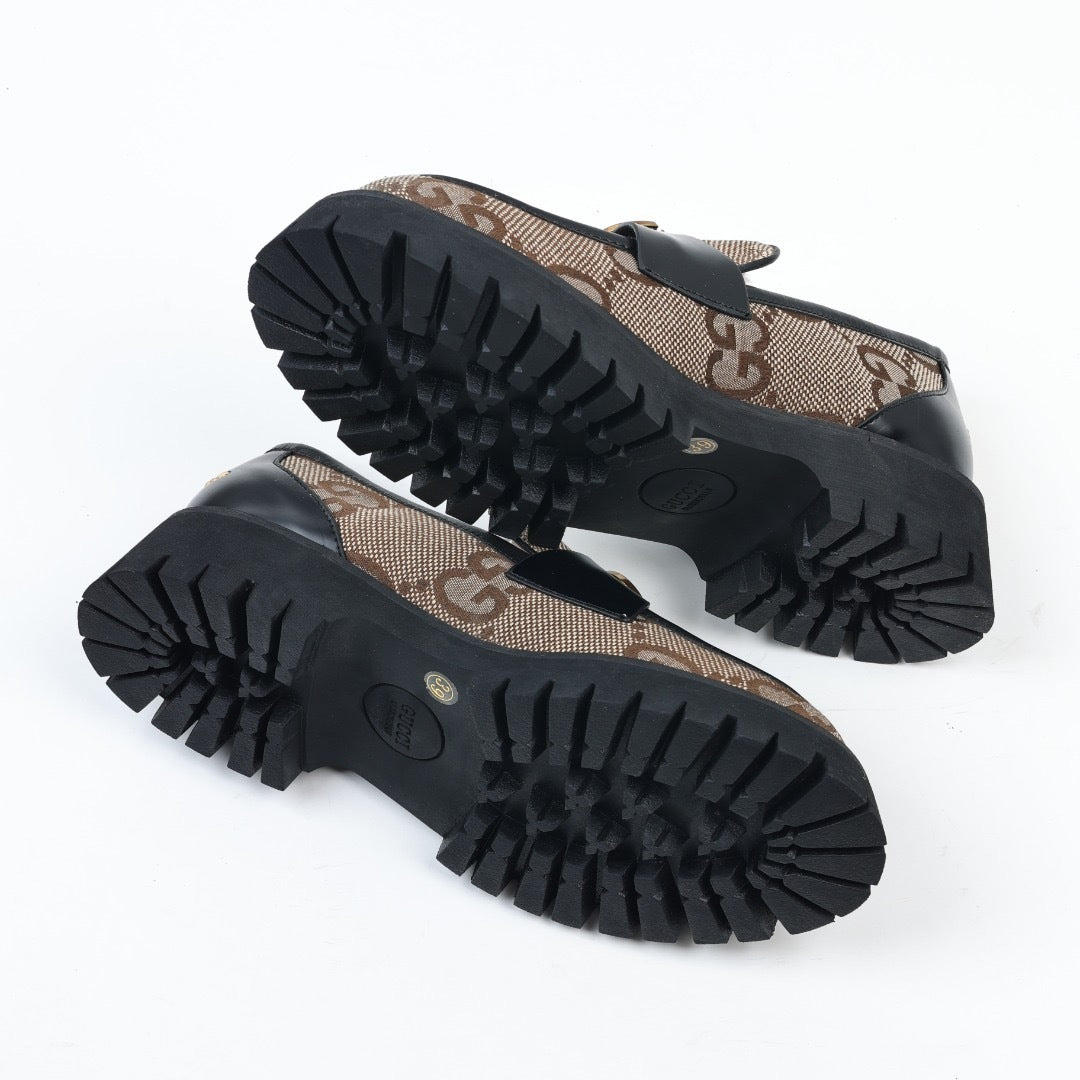 Gucci Novo GG Jacquard Chunky Loafers