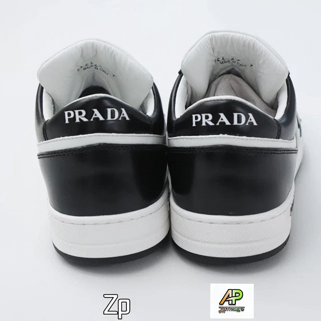 Prada Downtown Leather Sneakers