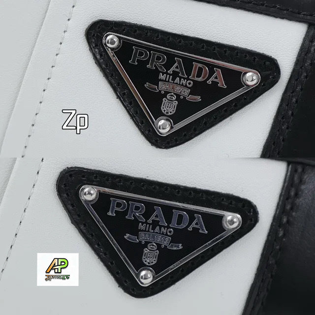 Prada Downtown Leather Sneakers