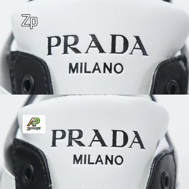 Prada Downtown Leather Sneakers