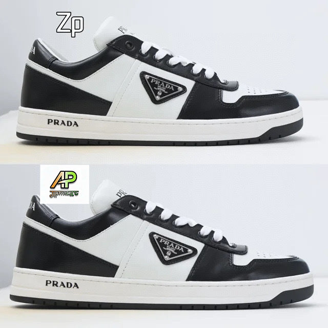 Prada Downtown Leather Sneakers