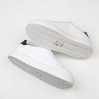 Prada Leather Platform Low-Top Sneakers