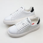 Prada Leather Platform Low-Top Sneakers