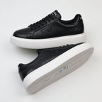 Prada Leather Platform Low-Top Sneakers