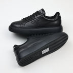 Prada Leather Platform Low-Top Sneakers