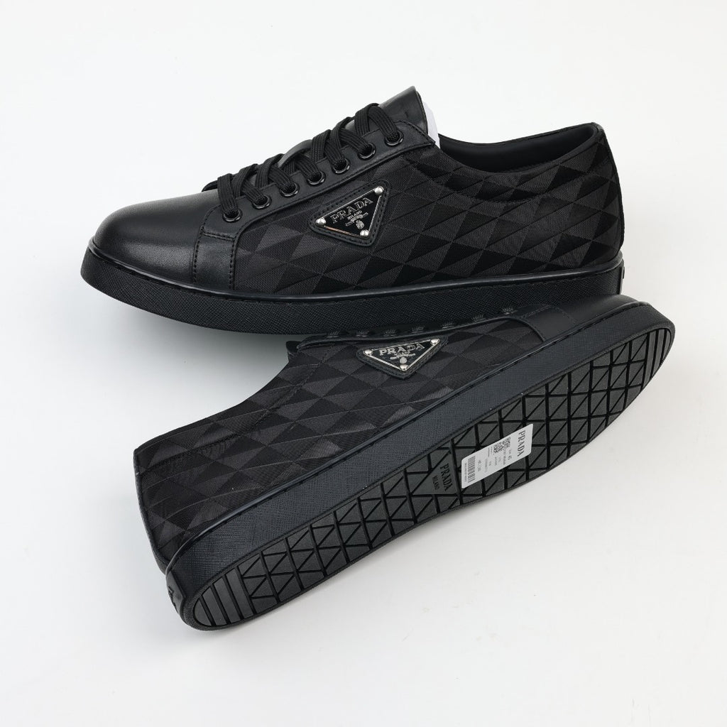 Prada Leather and Re-Nylon Sneakers